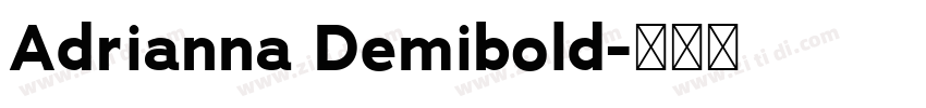 Adrianna Demibold字体转换